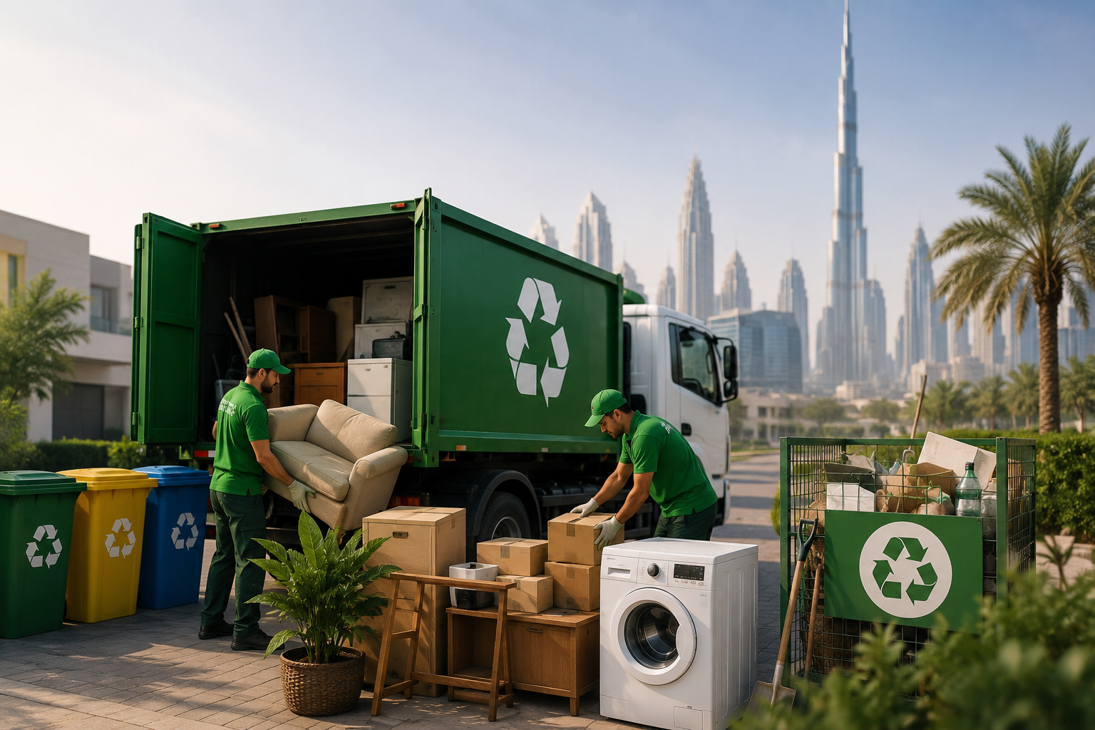 Responsible junk removal and disposal service in Dubai with recycling