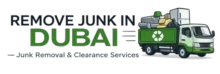 Remove Junk In Dubai logo with junk removal truck